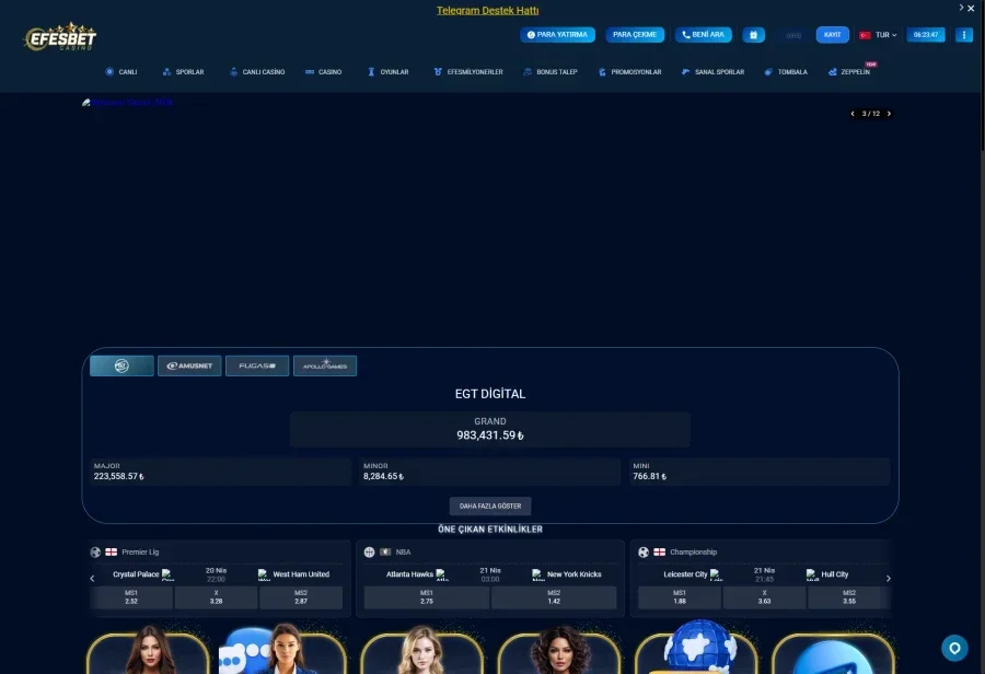 Efesbet Casino ekran görüntüsü